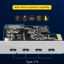 USB3.1 type C PCI express card with four type C ports KC019 Maiwo USB3.1 type C PCI express card with four type C ports KC019 Maiwo